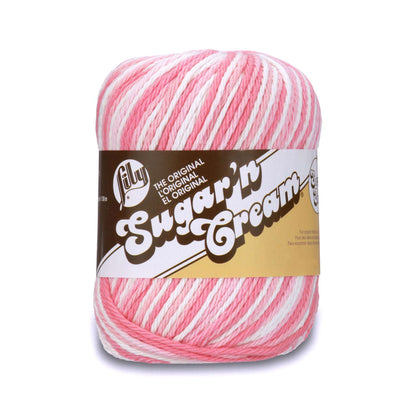 Lily Sugar'n Cream Super Size Ombre Yarn Strawberry