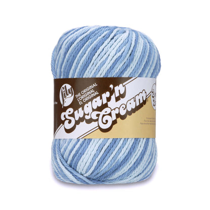 Lily Sugar'n Cream Super Size Ombre Yarn Faded Denim