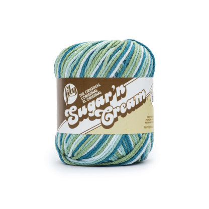 Lily Sugar'n Cream Super Size Ombre Yarn Kelp