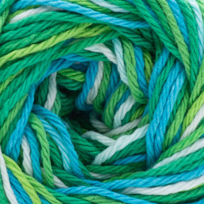 Lily Sugar'n Cream Super Size Ombre Yarn Emerald Energy Ombre