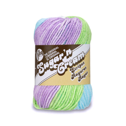 Lily Sugar'n Cream Stripes Yarn Violet Stripes