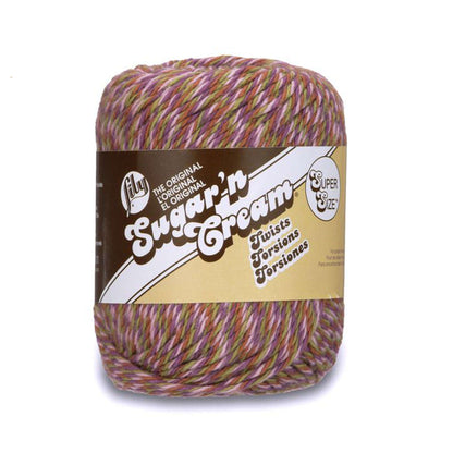 Lily Sugar'n Cream Super Size Twists Yarn - Discontinued Shades Vineyard Twists