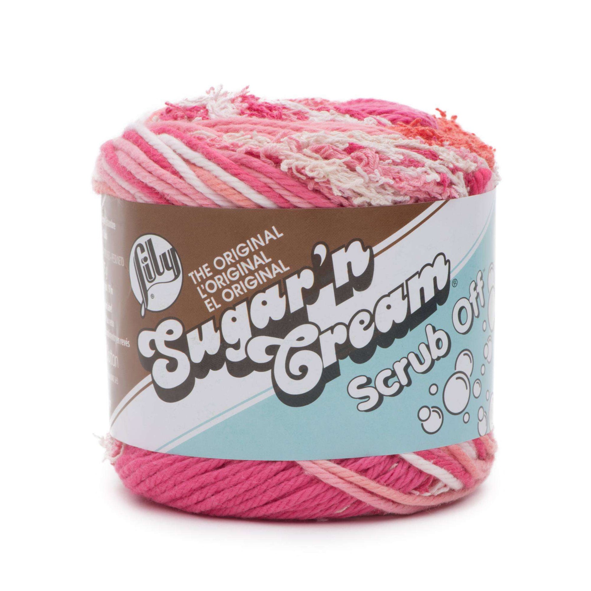 Lily Sugar'n Cream Scrub Off Yarn - Discontinued Energetic Pink