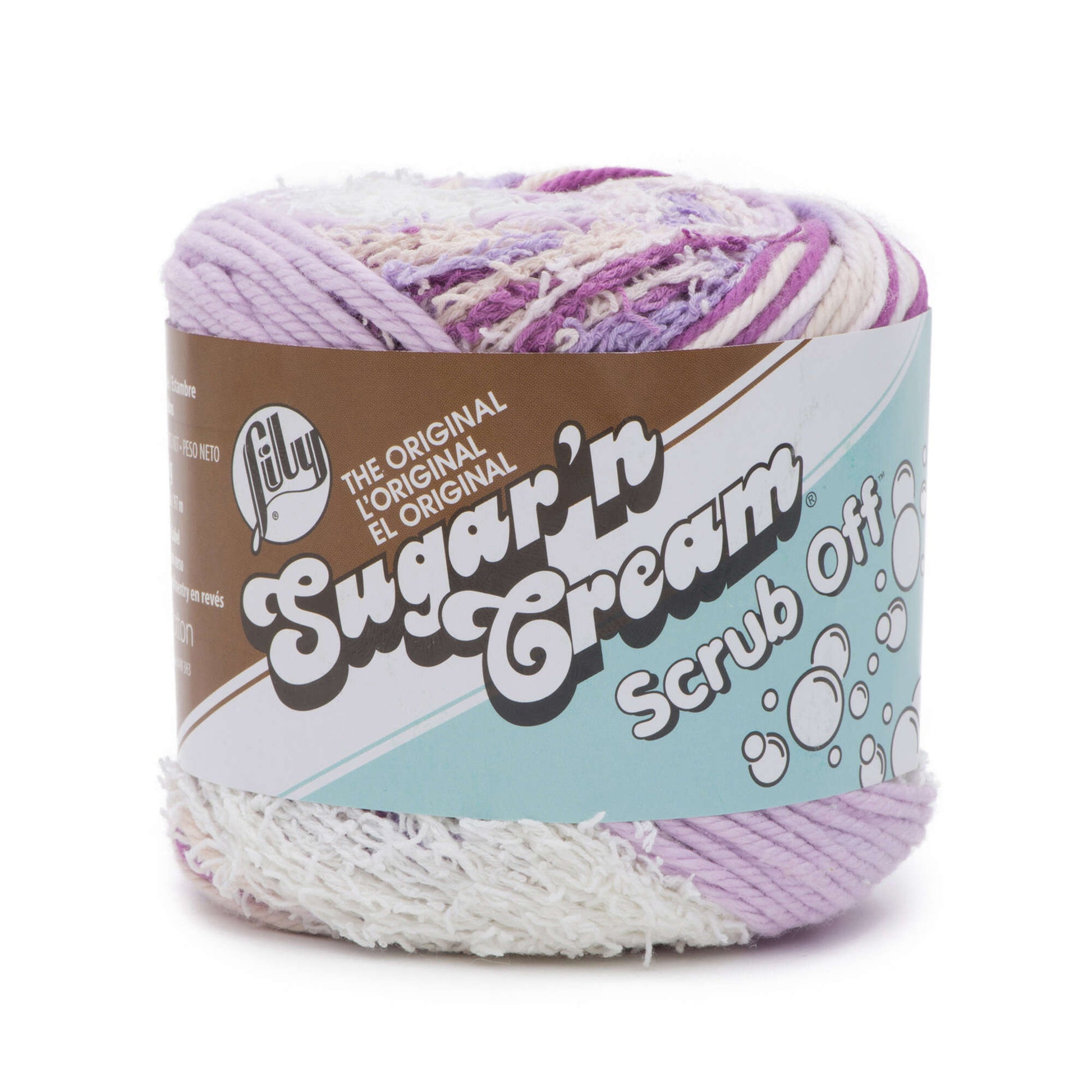 Lily Sugar'n Cream Scrub Off Yarn Pretty Purple