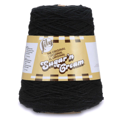 Lily Sugar'n Cream Cone Yarn (400g/14oz) Black