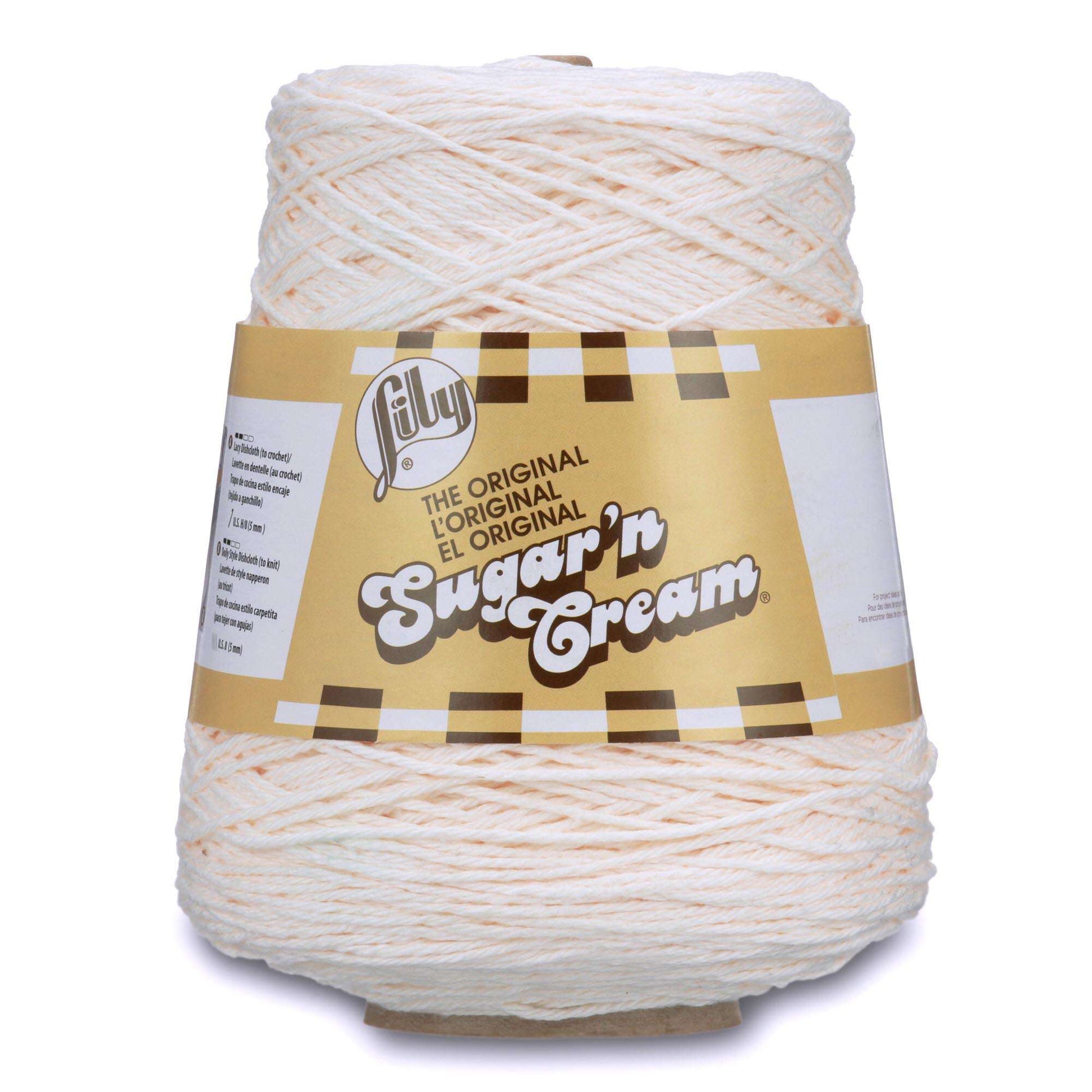 Lily Sugar'n Cream Cone Yarn (400g/14oz) Soft Ecru