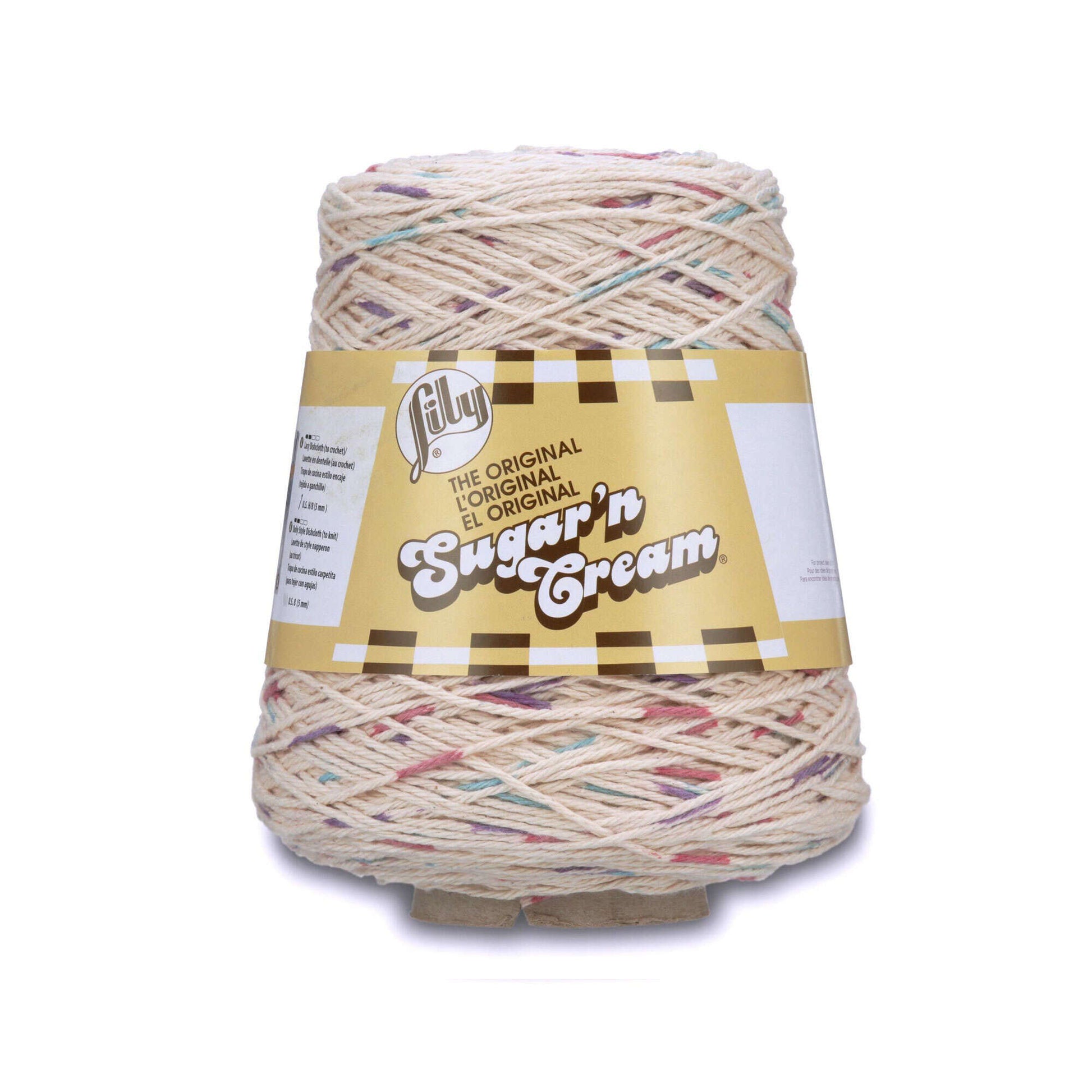  Lily Sugar'n Cream Cotton Cone Yarn, 14 oz, Black , 1 Cone :  Kitchen Cotton Yarn : Arts, Crafts & Sewing