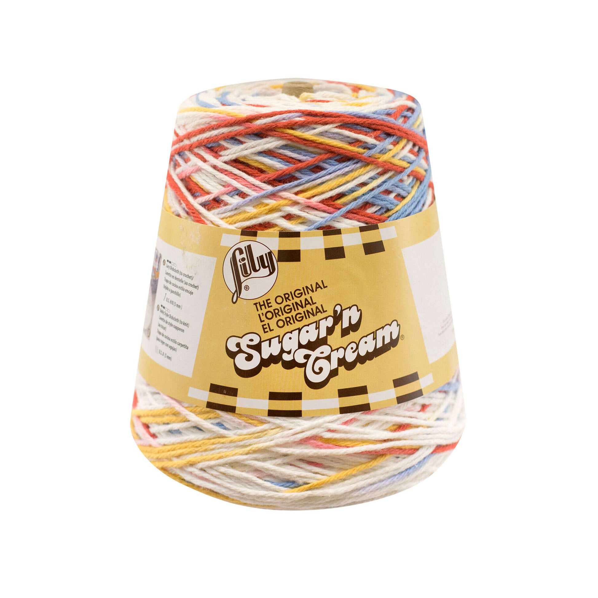 Lily Sugar'n Cream Cone Yarn (400g/14oz) - Discontinued Shades Calico