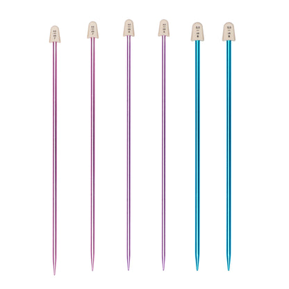 Susan Bates Silvalume 10" Single Point Knitting Needles U.S. 6, 7, 8