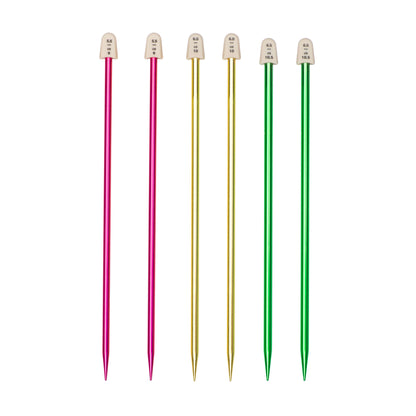 Susan Bates Silvalume 10" Single Point Knitting Needles U.S. 9, 10, 10½