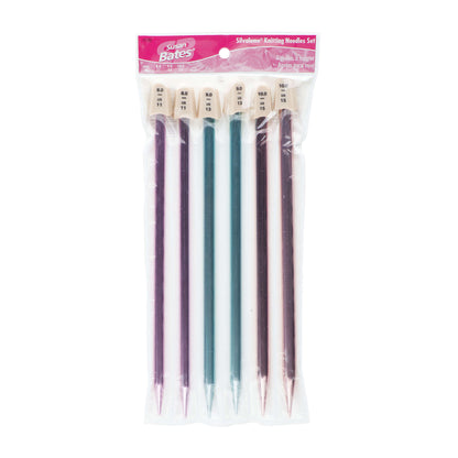 Susan Bates Silvalume 10" Single Point Knitting Needles U.S. 11, 13, 15