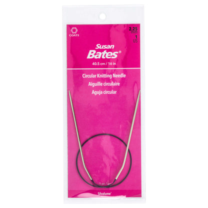 Susan Bates Silvalume 16" Circular Knitting Needles U.S. 1 (2.25 mm)