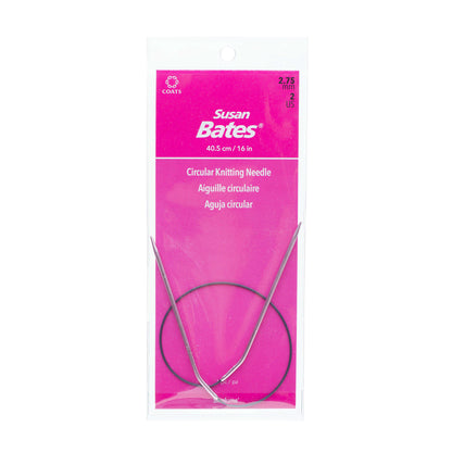Susan Bates Silvalume 16" Circular Knitting Needles U.S. 2 (2.75 mm)