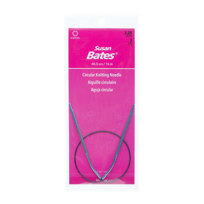 Susan Bates Silvalume 16" Circular Knitting Needles U.S. 3 (3.25 mm)