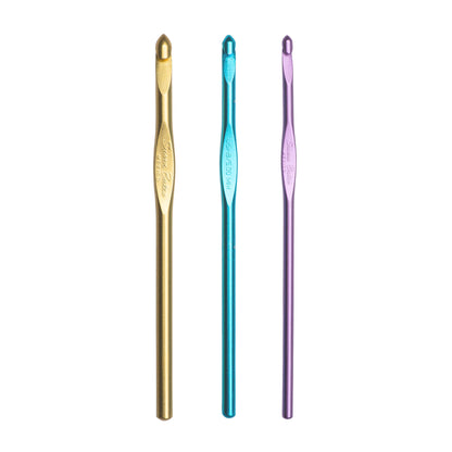 Susan Bates Silvalume Set of 3 Crochet Hooks U.S. G/6, H/8, J/10