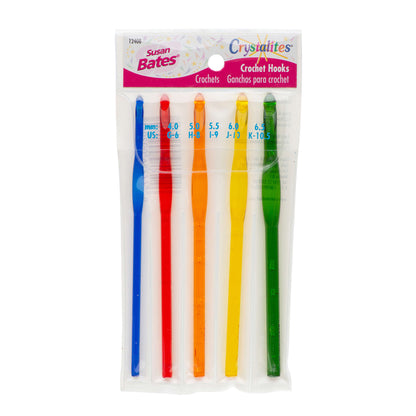 Susan Bates Crystalites Set of 5 Crochet Hooks Susan Bates Crystalites Set of 5 Crochet Hooks