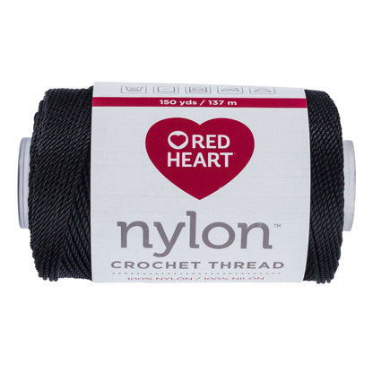 Red Heart Nylon Crochet Thread Size 18 Black