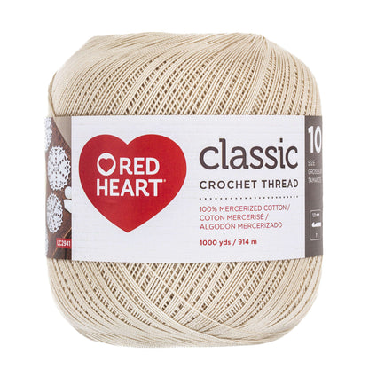 Red Heart Classic Crochet Thread Size 10 (1000 Yards) Natural