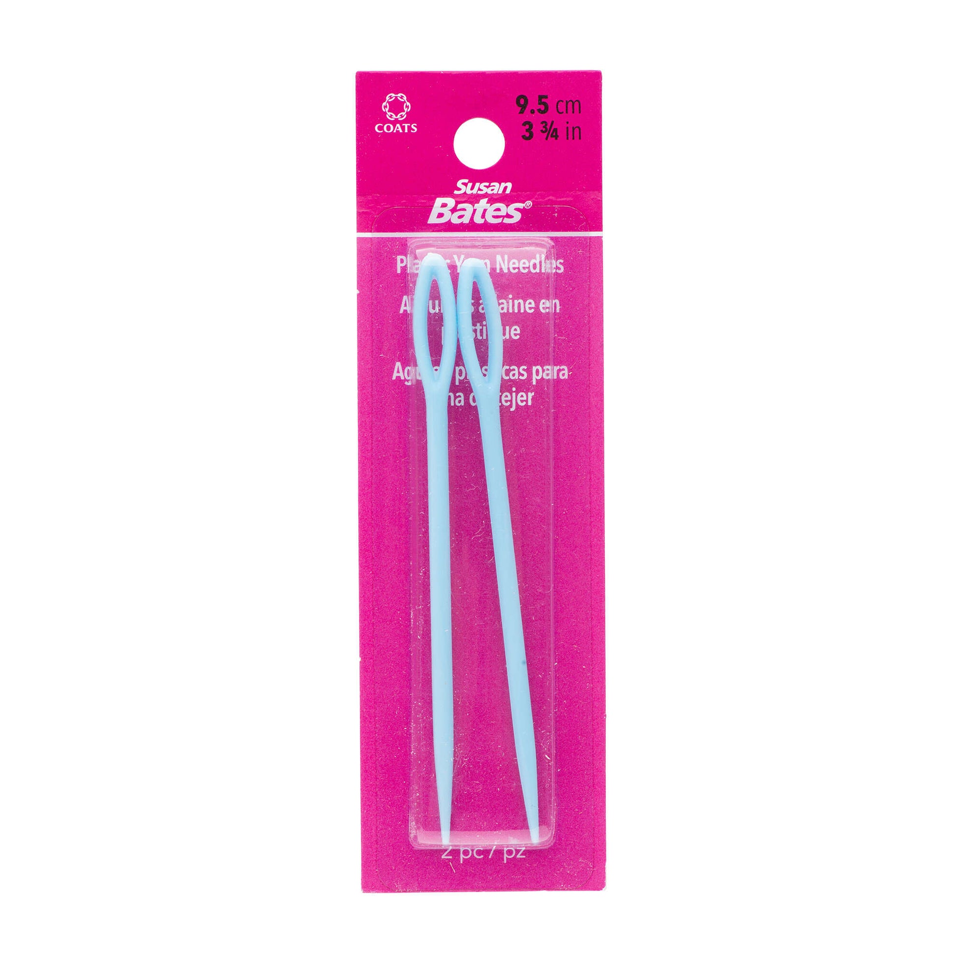 Susan Bates 14084 Plastic Yarn Needles, 3 to 3/4-Inch, 2-Pack