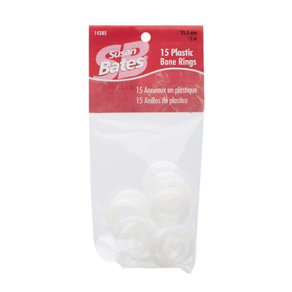 Susan Bates Plastic Bone Rings 1"