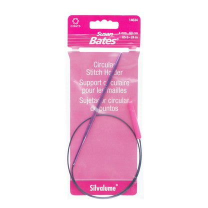Susan Bates Silvalume Circular Stitch Holder - Clearance Items Susan Bates Silvalume Circular Stitch Holder - Clearance Items