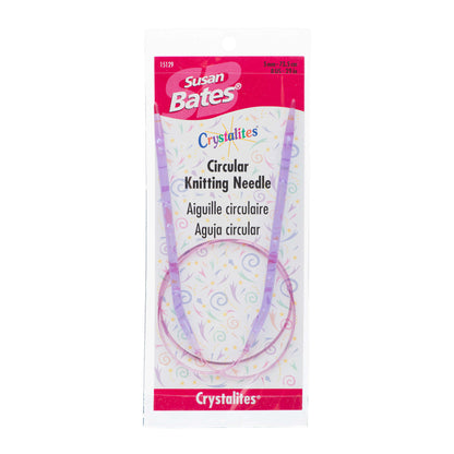 Susan Bates Crystalites 29" Circular Knitting Needles - Clearance Items* U.S. 8 (5 mm)