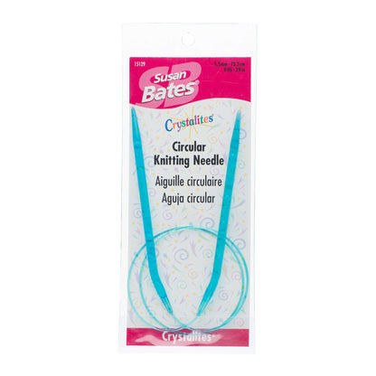 Susan Bates Crystalites 29" Circular Knitting Needles - Clearance Items* U.S. 9 (5.5 mm)