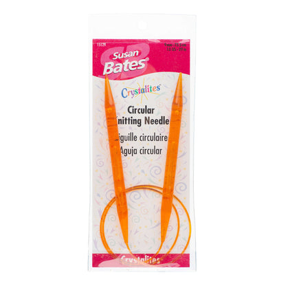 Susan Bates Crystalites 29" Circular Knitting Needles - Clearance Items* U.S. 13 (9 mm)