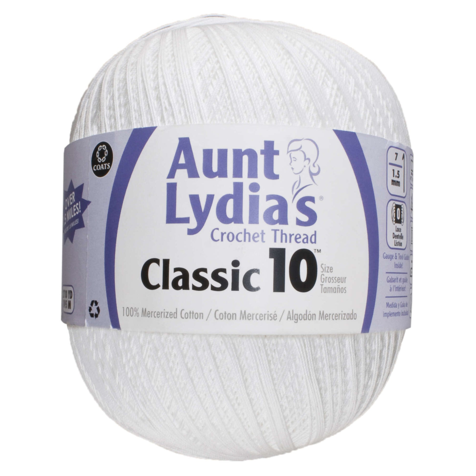 Aunt Lydia's Classic 10. Crochet Thread Lace. Aspen Multi Tremble