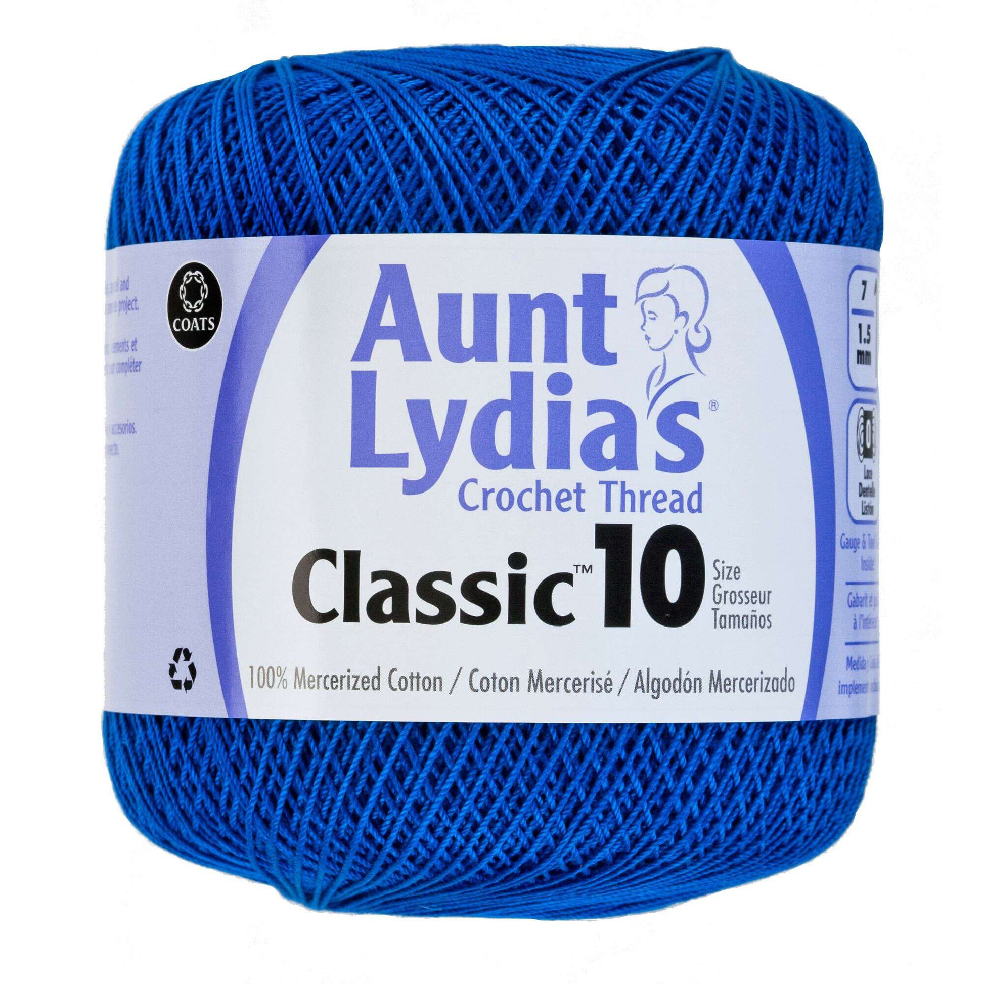 Aunt Lydia's Classic Crochet Thread Size 10 Dark Royal