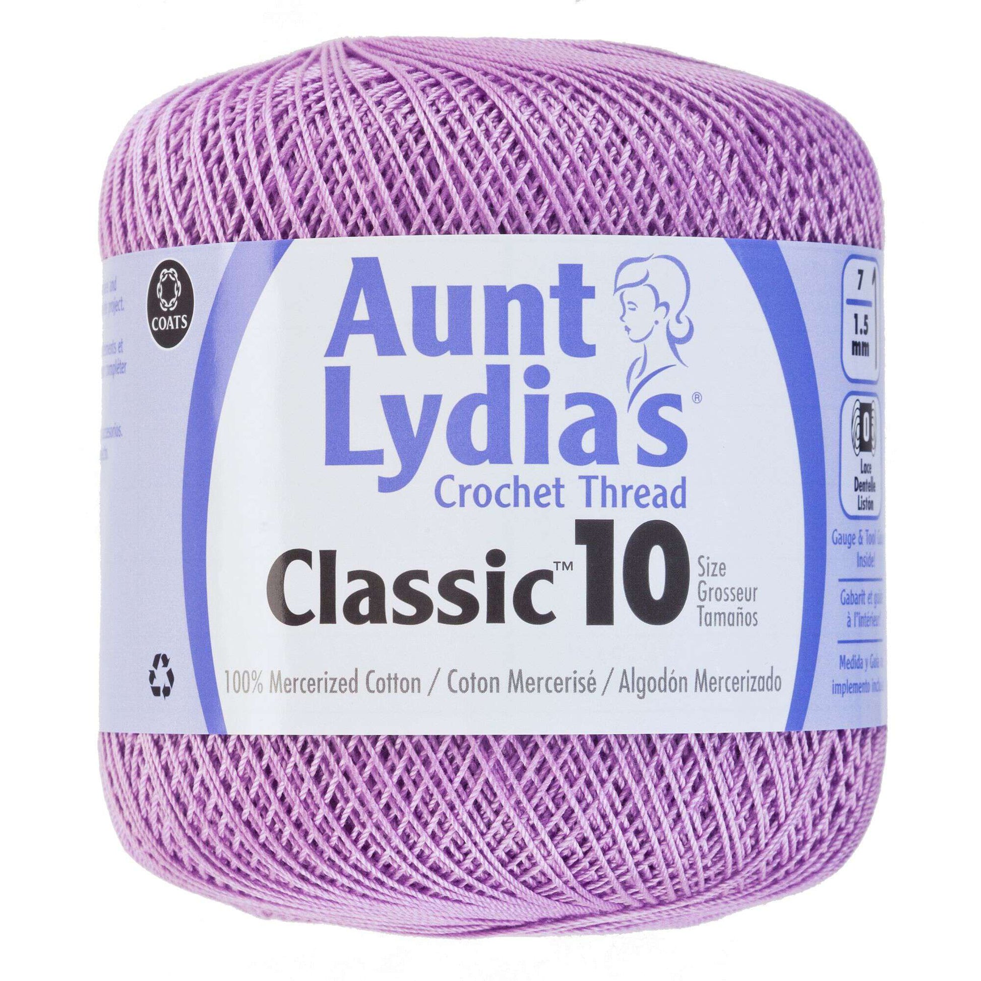 Écheveau géant de laine en coton pour crochet d'Aunt Lydia's