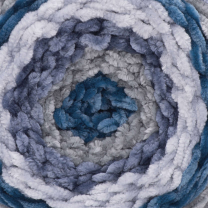 Bernat Velvet Stripes Yarn - Discontinued Shades Deep Lake