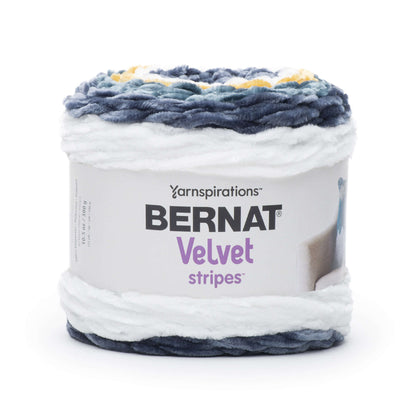 Bernat Velvet Stripes Yarn - Discontinued Shades Mineral Teal