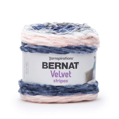Bernat Velvet Stripes Yarn - Discontinued Shades Soft Storm