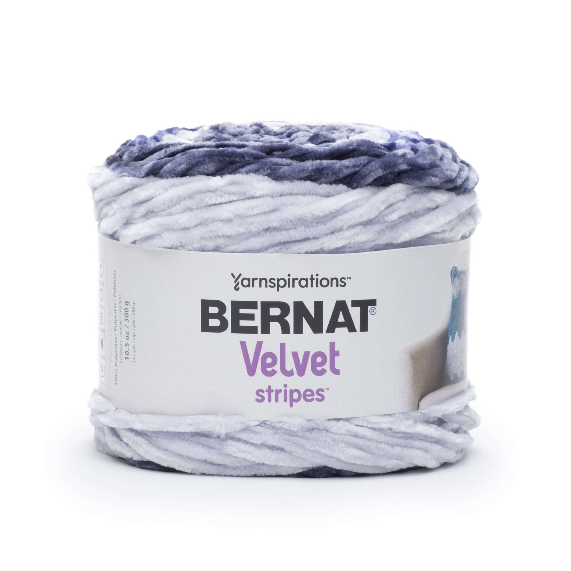 Bernat Velvet Stripes Yarn - Discontinued Shades