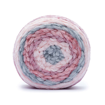 Bernat Velvet Stripes Yarn - Discontinued Shades Coral Peony