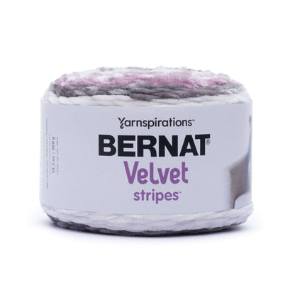 Bernat Velvet Stripes Yarn - Discontinued Shades Lilac Haze