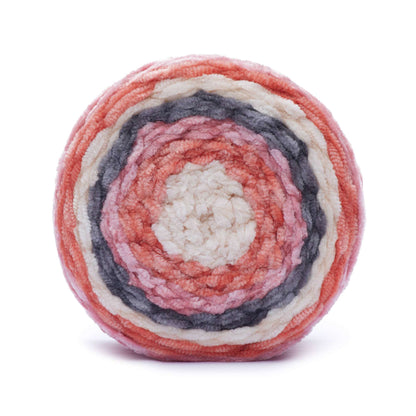 Bernat Velvet Stripes Yarn - Discontinued Shades Coral Sunset