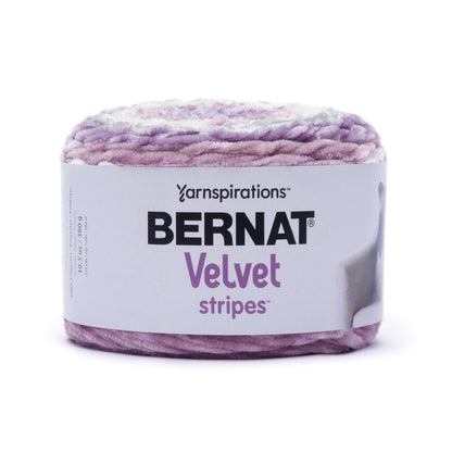 Bernat Velvet Stripes Yarn - Discontinued Shades Potted Orchid