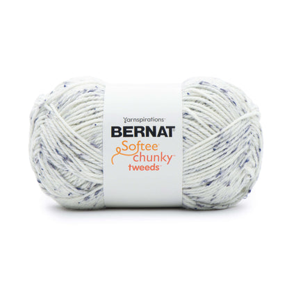 Bernat Softee Chunky Tweeds Yarn (300g/10.5oz) - Discontinued Shades Midnight White