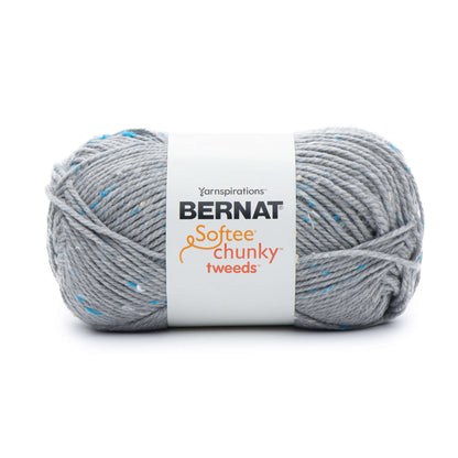 Bernat Softee Chunky Tweeds Yarn (300g/10.5oz) - Discontinued Shades Soft Gray Tweed