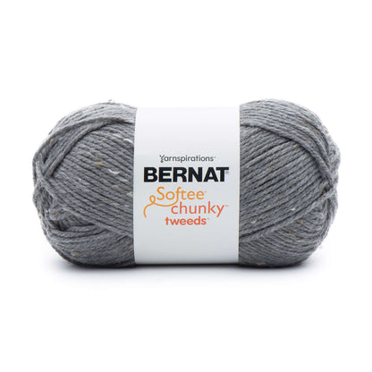 Bernat Softee Chunky Tweeds Yarn (300g/10.5oz) - Discontinued Shades True Gray Tweed