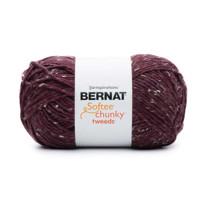 Bernat Softee Chunky Tweeds Yarn (300g/10.5oz) - Discontinued Shades Burgundy Tweed