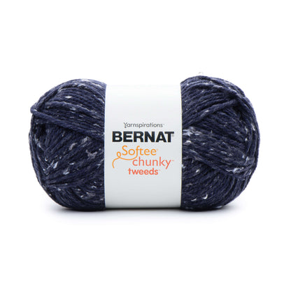 Bernat Softee Chunky Tweeds Yarn (300g/10.5oz) - Discontinued Shades Blue Tweed