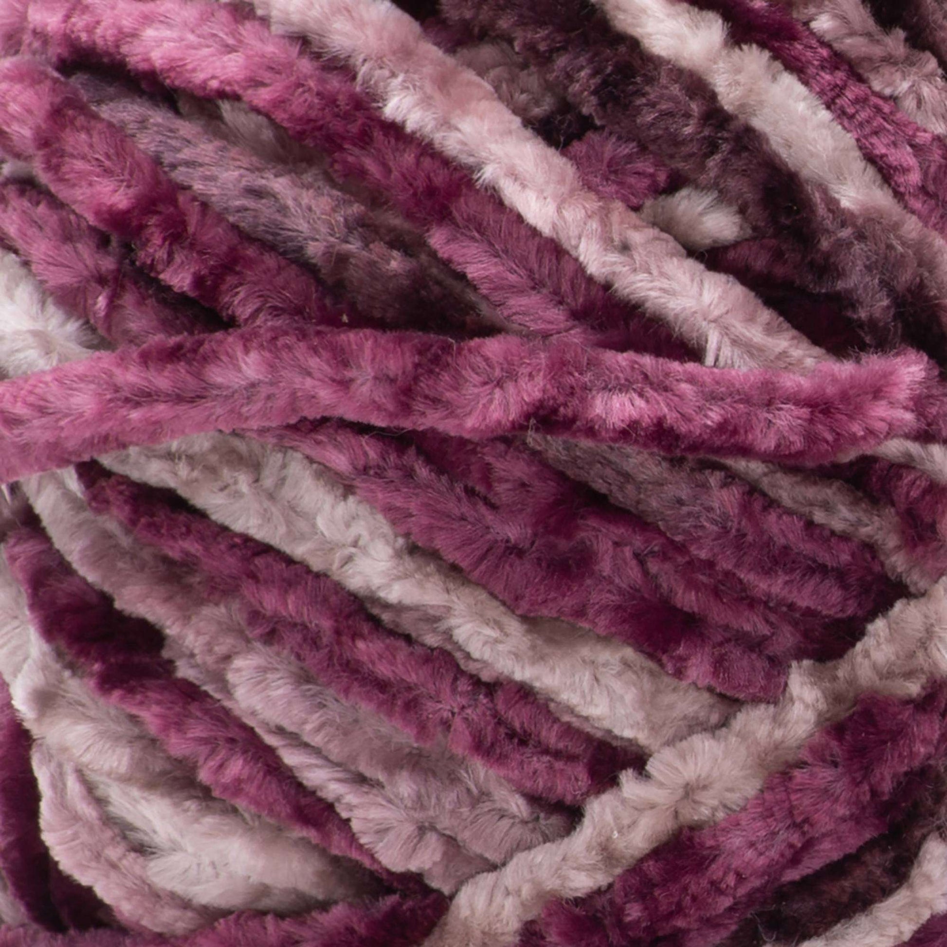 Bernat Crushed Velvet Yarn, Polyester #5 Bulky, 10.5oz/300g, 315 Yards Bernat Potent Purple