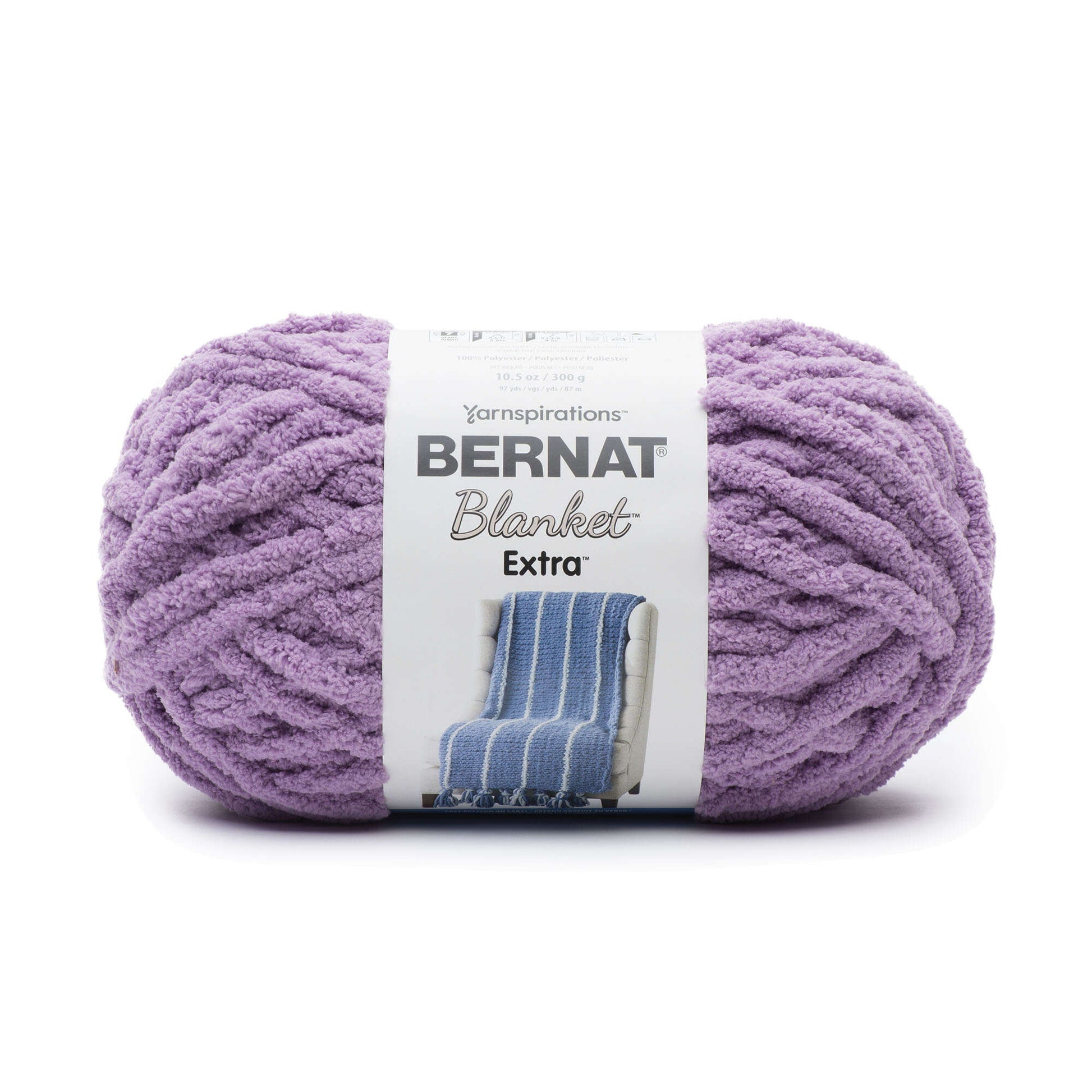 Bernat Blanket Yarn (300g/10.5 oz), Faded Blues