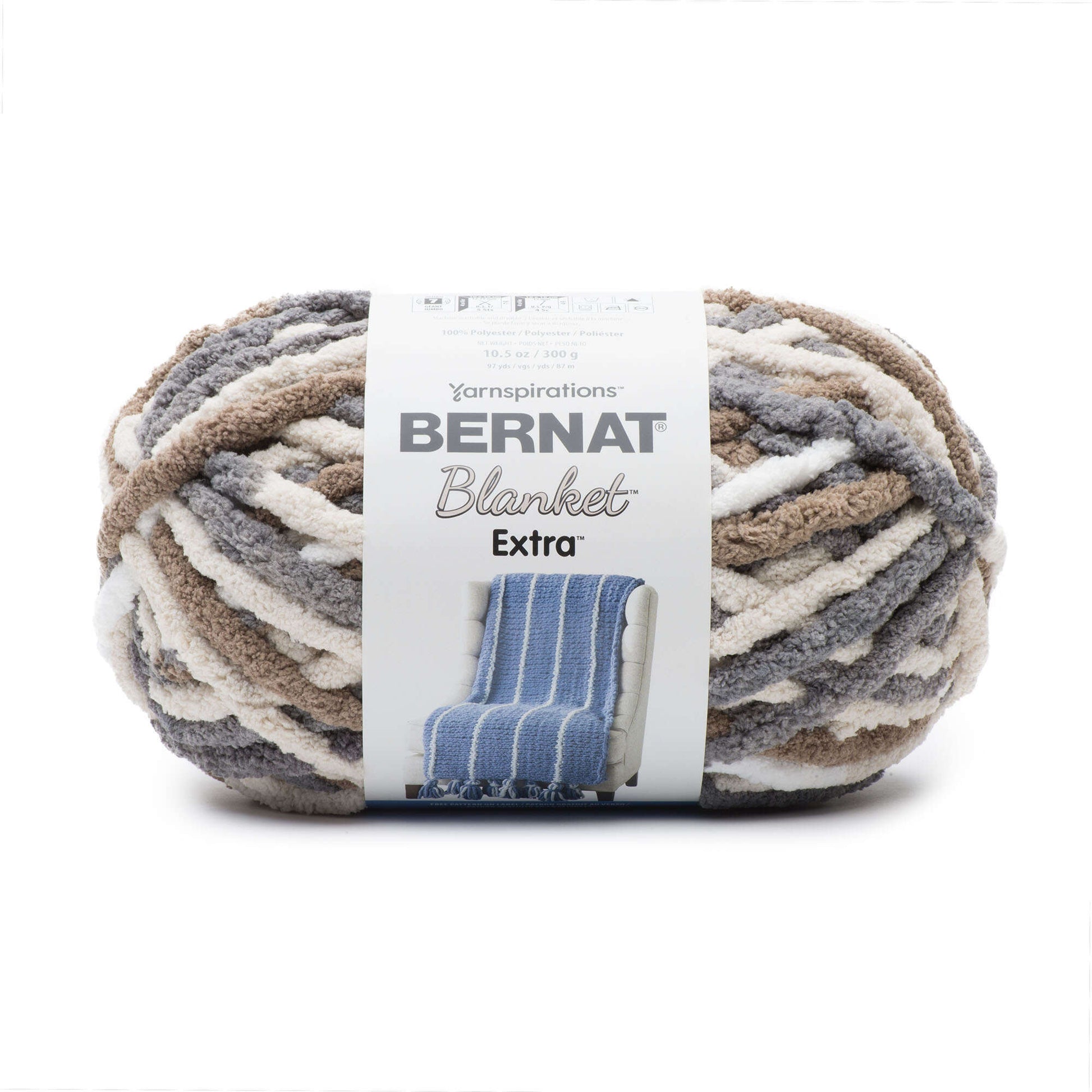 Bernat Blanket Extra Yarn (300g/10.5oz) Mushroom Mix