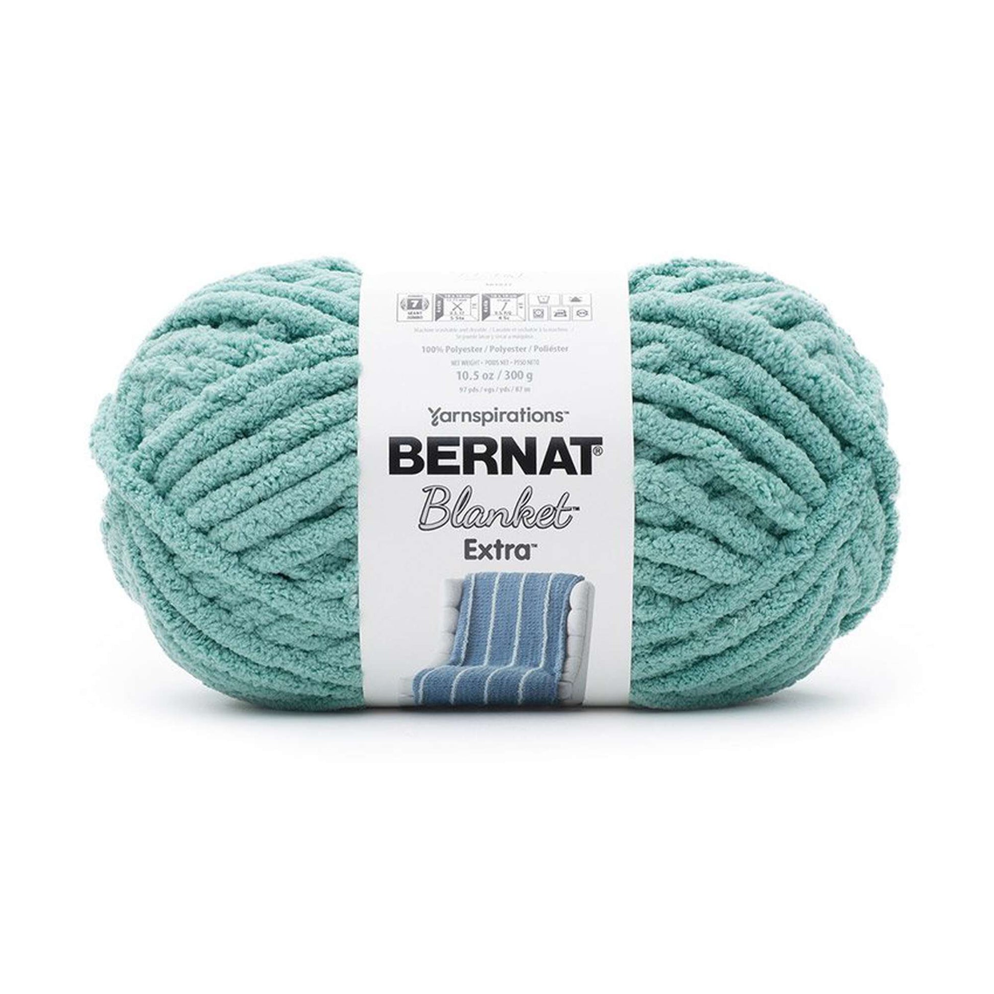 Teal Roving by Bernat, Acrylic Wool Blend, Bulky, Machine Wash