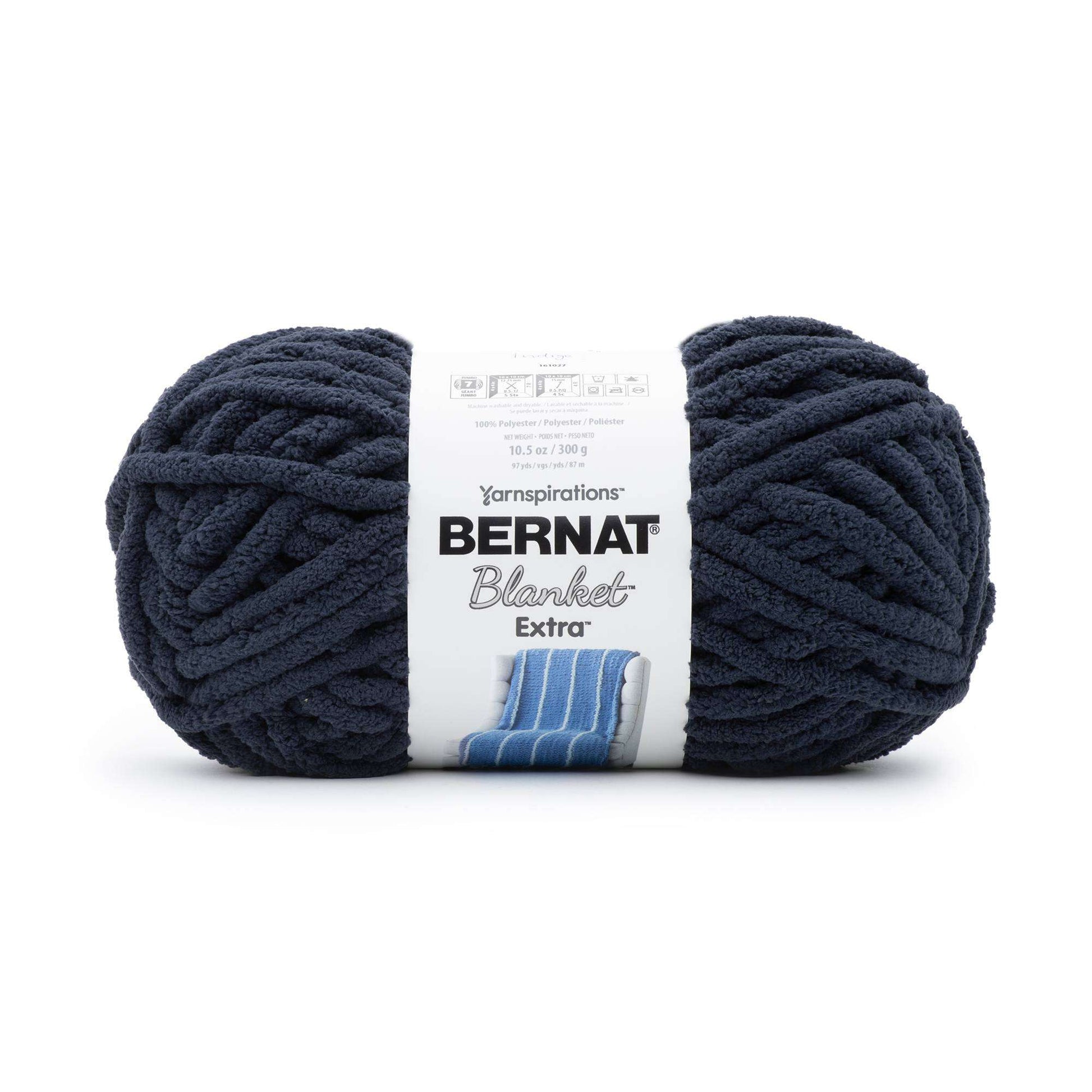 Bernat Blanket Extra Yarn (300g/10.5oz) Indigo
