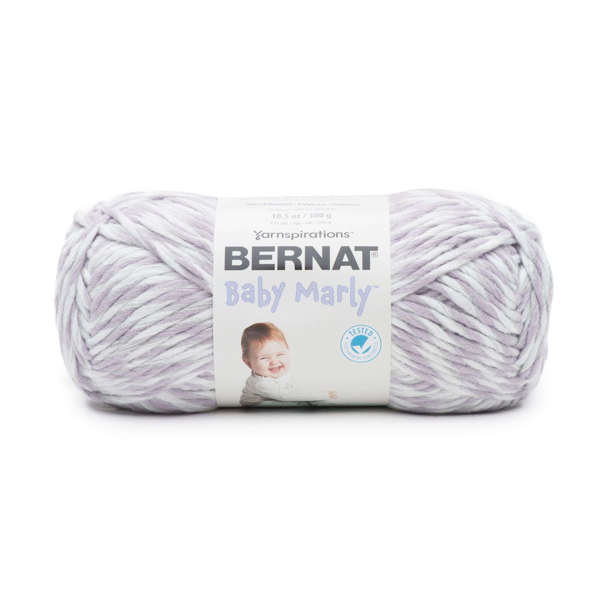 Bernat Baby Marly Yarn - Discontinued Snow Violets